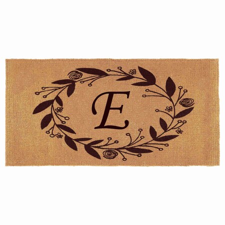 Monogram Door Mat, Coir, Black, Natural, 36 in W x 72 in L